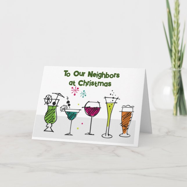 TO "OUR NEIGHBORS" AT CHRISTMAS GOOD CHEER! HOLIDAY CARD (Front)