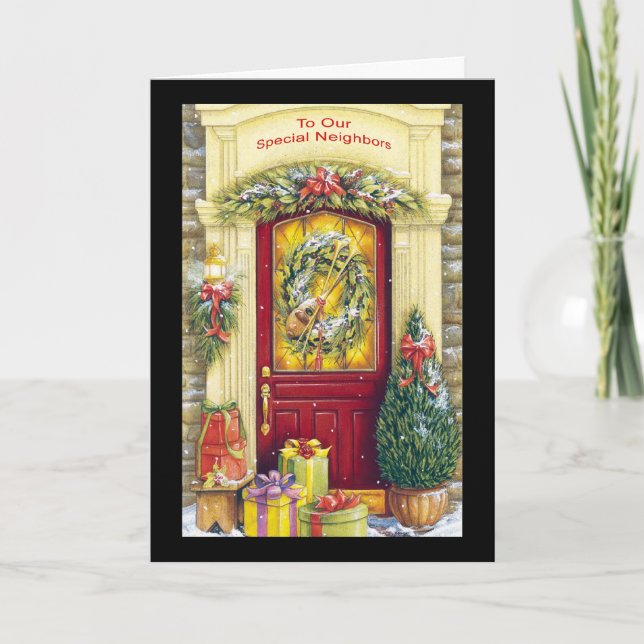 To Our Special Neighbours Holiday Card (Front)