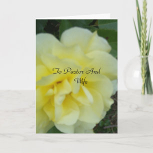 To Pastor and Wife Thank You Card