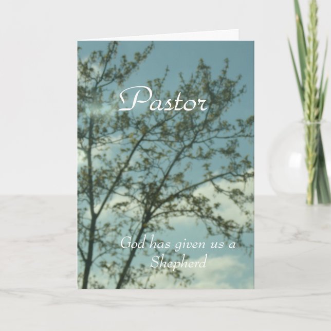 To Pastor Card (Front)
