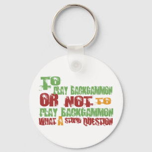 To Play Backgammon Key Ring