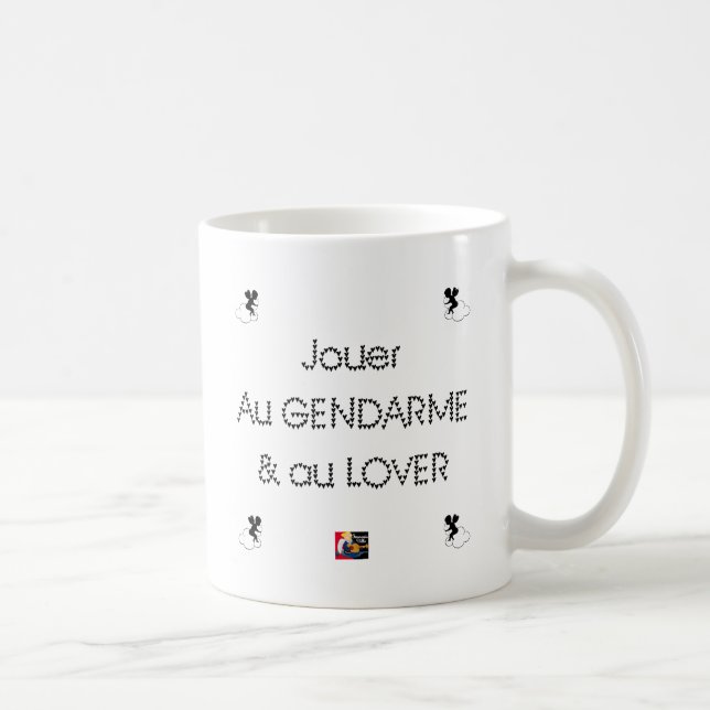 To play the GENDARME and COILING - Word games Coffee Mug (Right)
