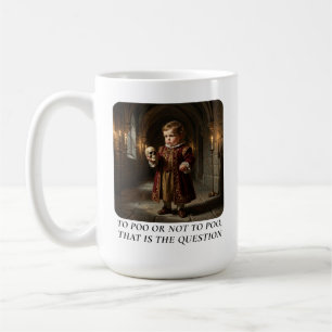 To Poo or Not to Poo – Cute Baby Cartoon Design Coffee Mug