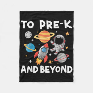 To Pre-k And Beyond Astronaut Back To School Pre-k Fleece Blanket