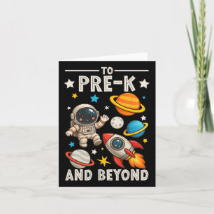 To Pre-k And Beyond Astronaut Funny Back To School Card