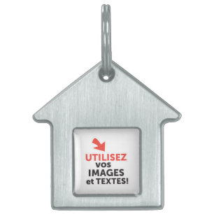 To print your designs in French line DIY Pet Name Tag