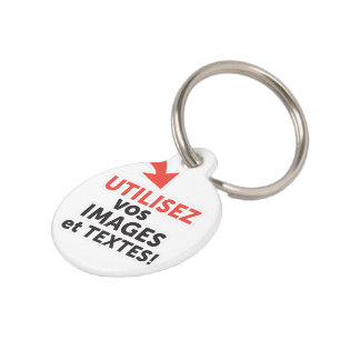 To print your designs in French line DIY Pet Tag