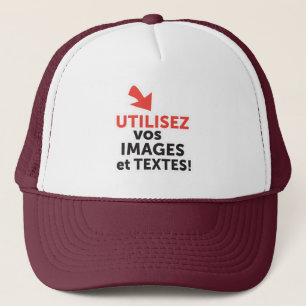 To print your designs in line DIY in French Trucker Hat