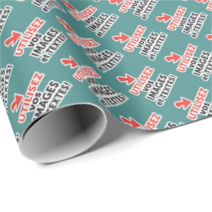 To print your designs in line DIY in French Wrapping Paper