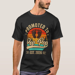 To Promoted Pop Pop Est Grandparents T-Shirt