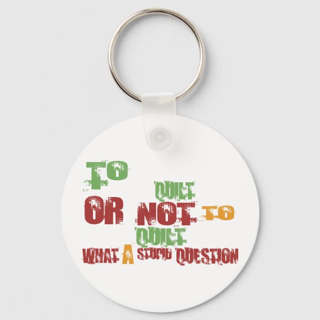 To Quilt Key Ring (Front)