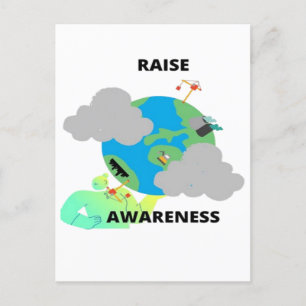 TO RAISE AWARENESS! HOLIDAY POSTCARD