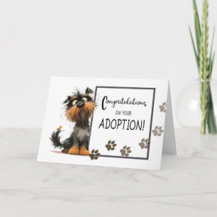 To Rescue Dog Congratulation on Your Adoption Card
