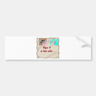 TO REVIEW BYE BYE.png Bumper Sticker