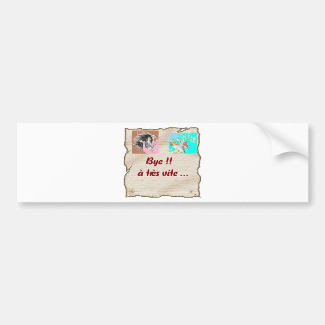 TO REVIEW BYE BYE.png Bumper Sticker (Front)