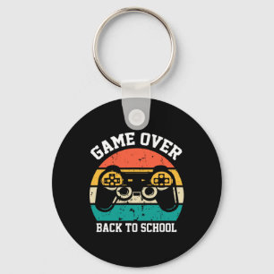 To School Funny Game Over Teacher Student Video Ga Key Ring