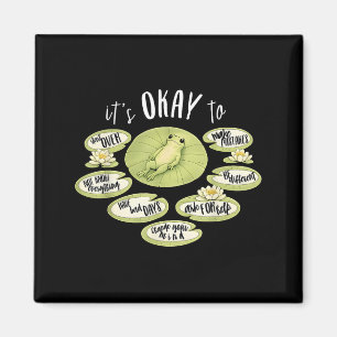 To school psychologist funny frog mental healthTo Magnet