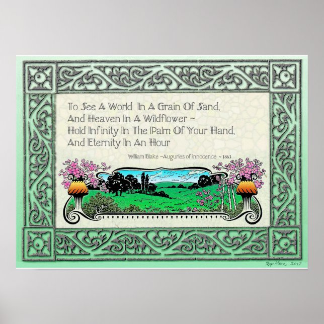 "To See A World In A Grain Of Sand" Poster (Front)