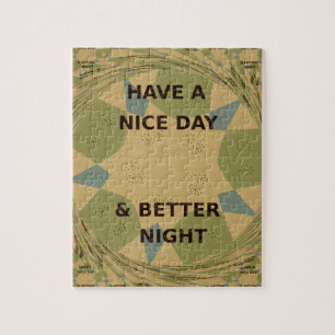To Serve Protect Have a Nice Day Jigsaw Puzzle
