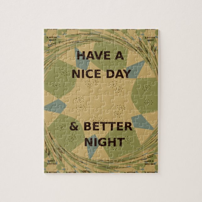 To Serve Protect Have a Nice Day Jigsaw Puzzle (Vertical)