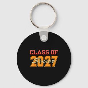 To Shirt Class 2027 Graduation Senior Back Key Ring