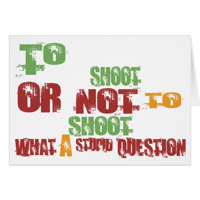 To Shoot (Front Horizontal)