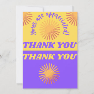 To Show My Appreciation Thank You Card