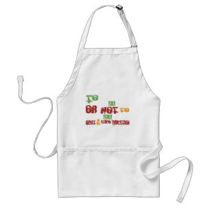 To Ski Standard Apron