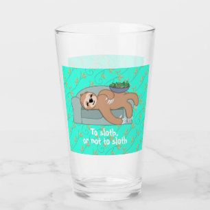 To Sloth or Not to Sloth Sleeping with Vine Leaves Glass