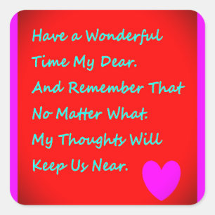 To someone special with words to tell them that square sticker