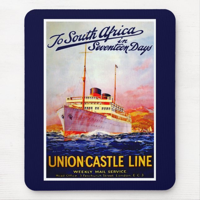 To South Africa in 17 Days Mouse Pad (Front)