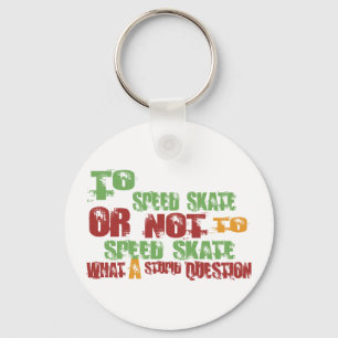 To Speed Skate Key Ring