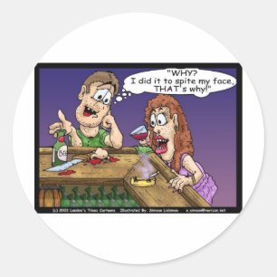 To Spit Ur Face Funny Gifts Tees  & Collectibles Classic Round Sticker