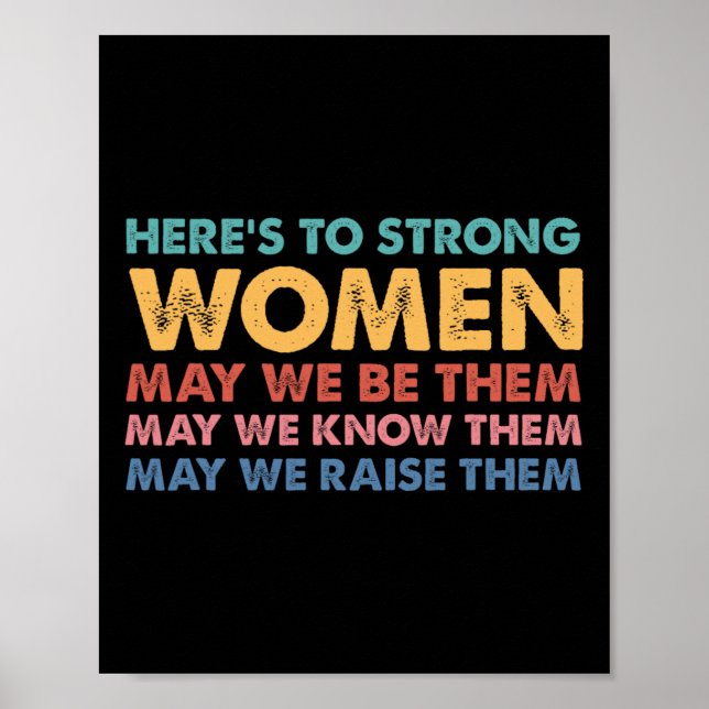 To Strong Women Inspirational Intersectional Femin Poster (Front)
