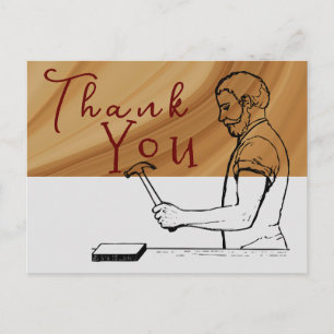 To thank for a carpenter postcard