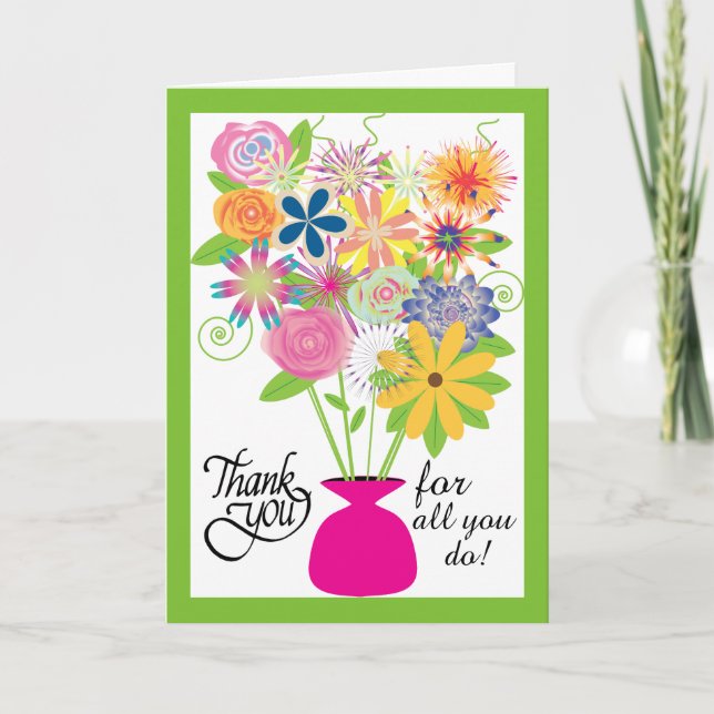 To Thank you on Administrative Professional's Day Card (Front)