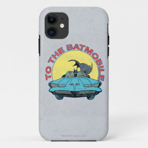 To The Batmobile - Distressed Icon iPhone 11 Case