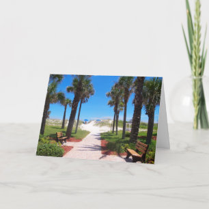 To the Beach blank Card