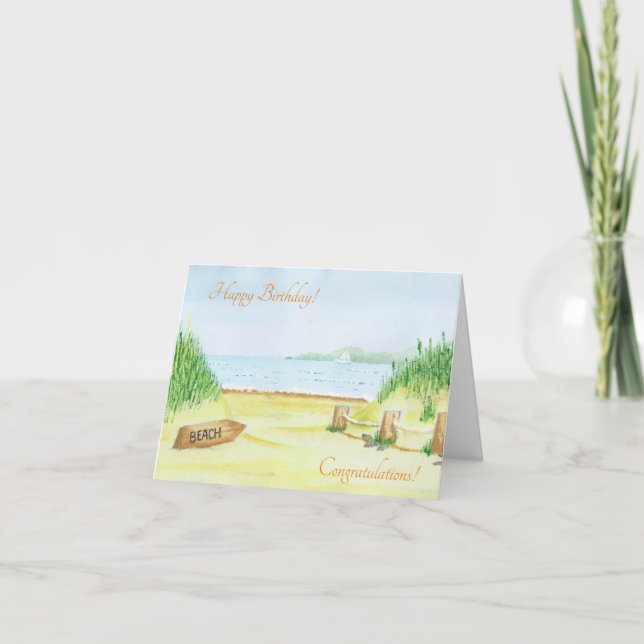 To the Beach Card (Front)