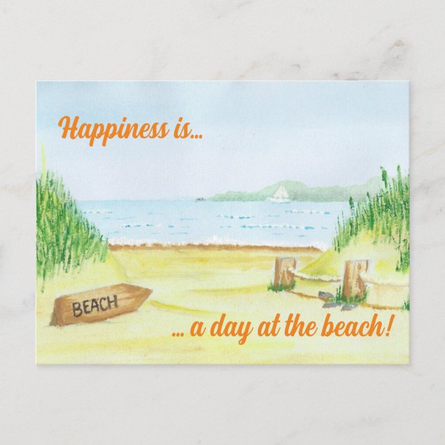 To the Beach Postcard (Front)