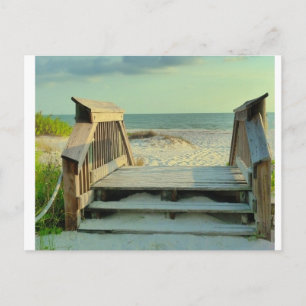 To The Beach Postcard