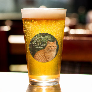 To the Best Cat Dad Ever Custom Photo Glass