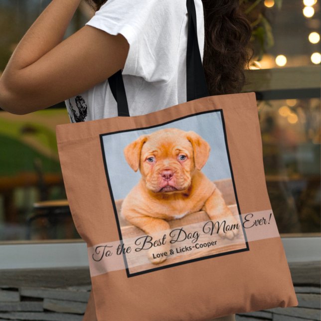 To the Best Dog Ever Mother’s Day Photo Tote Bag (Creator Uploaded)