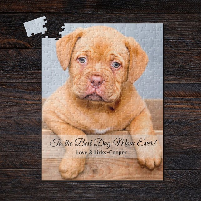 To the Best Dog Mum Ever Custom Photo Jigsaw Puzzle (Creator Uploaded)