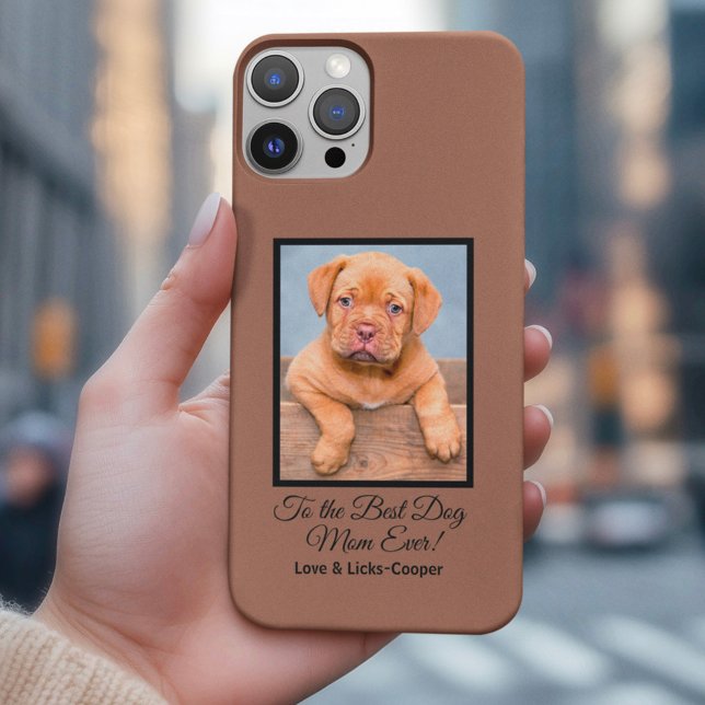 To the Best Dog Mum Ever Custom Photo & Text Case-Mate iPhone Case (Creator Uploaded)