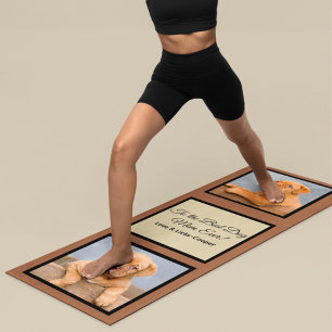 To the Best Dog Mum Ever Custom Photo & Text Yoga Mat