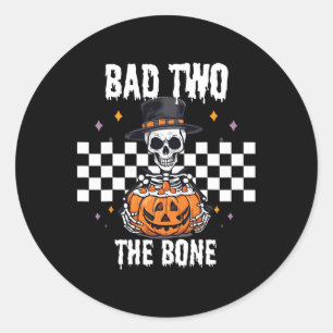 To The Bone Skeleton Halloween Costume  Classic Round Sticker