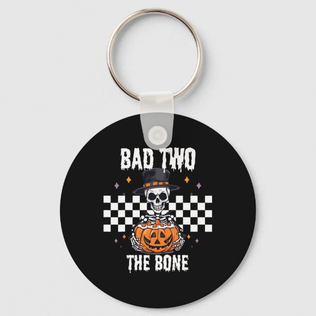 To The Bone Skeleton Halloween Costume  Key Ring (Front)