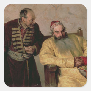 To the Boyar with a Denunciation, 1904 Square Sticker