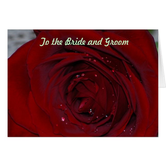 to the bride and groom (Front Horizontal)